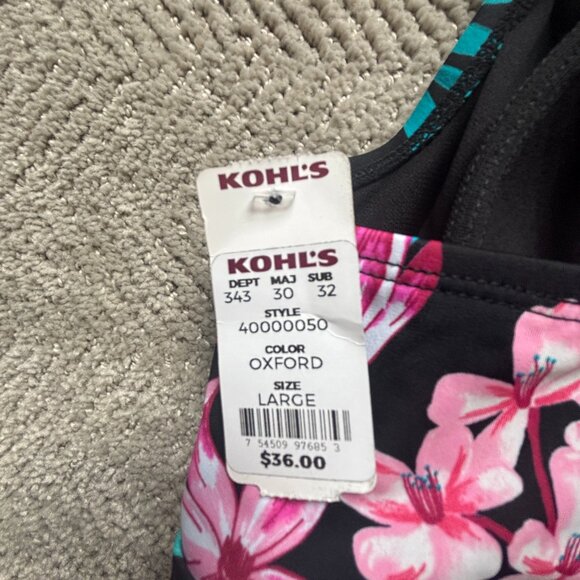 NWT Bal Harbour Swim - Tropical Print Tankini Swim Top - Picture 5 of 6